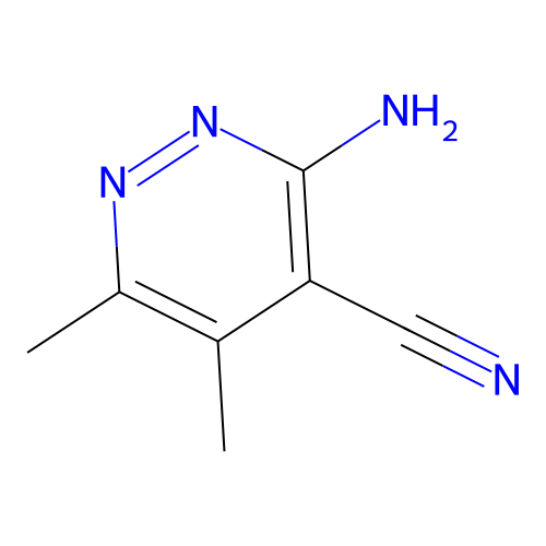 3-Amino-5,6-dimethylpyridazine-4-carbonitrile structure