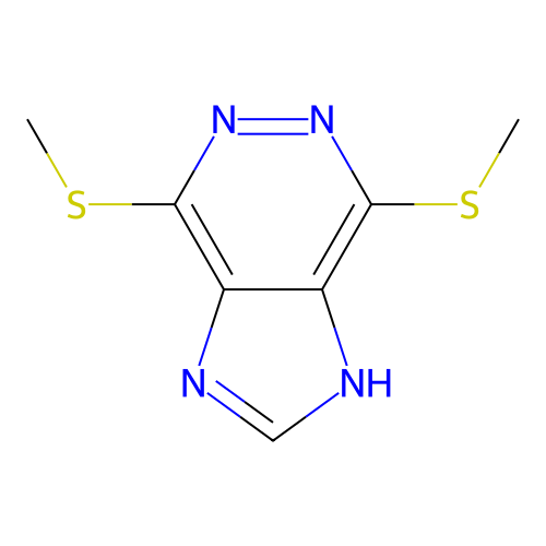 4,7-bis(methylsulfanyl)-1H-imidazo[4,5-d]pyridazine structure
