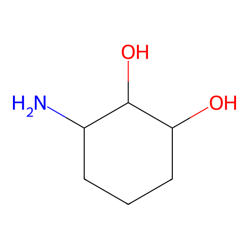 3-Aminocyclohexane-1,2-diol structure