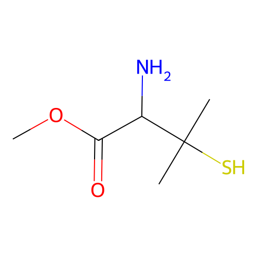 (S)-Methyl 2-amino-3-mercapto-3-methylbutanoate structure