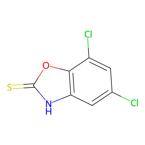 5,7-Dichloro-2(3H)-benzoxazolethione structure