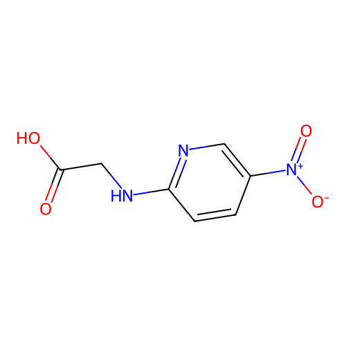 2-[(5-nitropyridin-2-yl)amino]acetic Acid structure