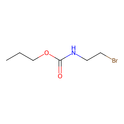 propyl N-(2-bromoethyl)carbamate structure