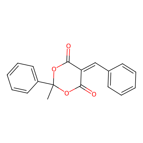 5-Benzylidene-2-methyl-2-phenyl-1,3-dioxane-4,6-dione structure