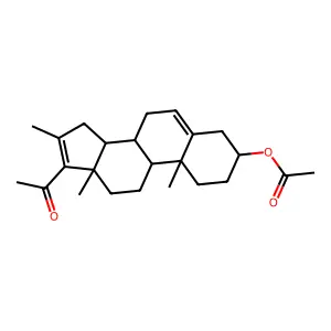 16-Methyl-20-oxopregna-5,16-dien-3-yl acetate structure
