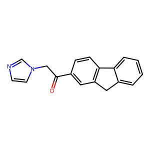 Ethanone, 1-(9H-fluoren-2-yl)-2-(1H-imidazol-1-yl)- structure
