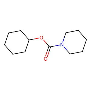1-Piperidinecarboxylic acid, cyclohexyl ester structure