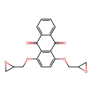 1,4-Bis(oxiran-2-ylmethoxy)anthracene-9,10-dione structure