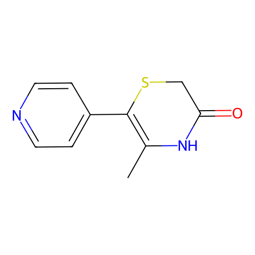 2H-1,4-Thiazin-3(4H)-one, 5-methyl-6-(4-pyridinyl)- structure