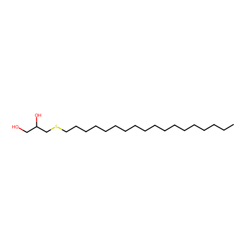 3-Octadecylsulfanylpropane-1,2-diol structure