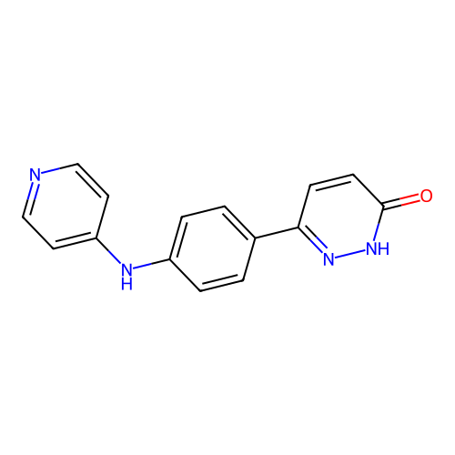 3(2H)-Pyridazinone, 6-(4-(4-pyridinylamino)phenyl)- structure