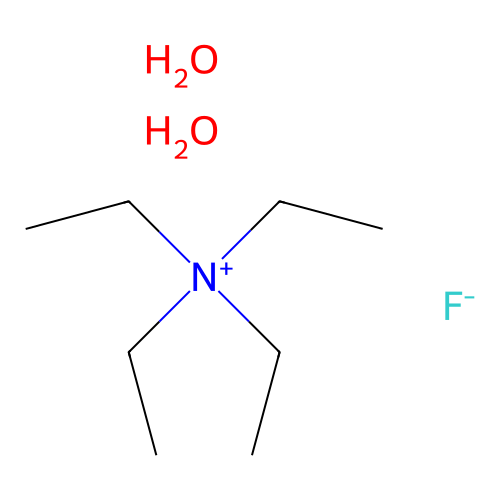 Tetraethylammonium fluoride dihydrate structure