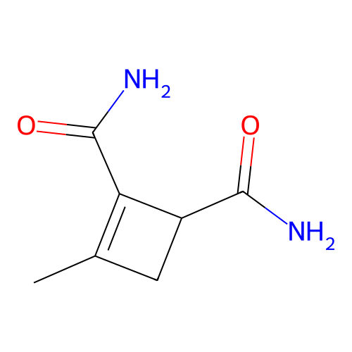 3-Methylcyclobut-2-ene-1,2-dicarboxamide structure