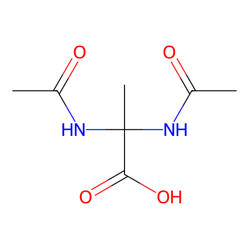 2,2-Diacetamidopropanoic acid structure