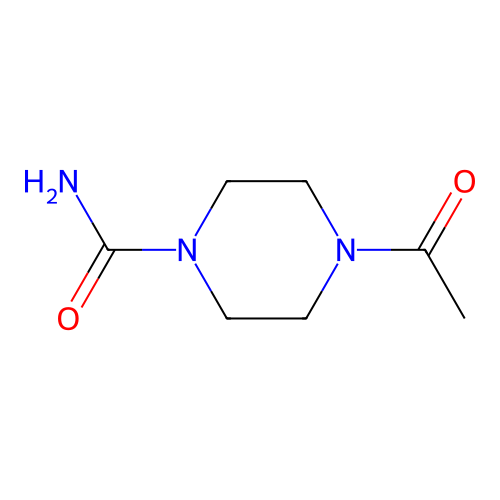 1-Piperazinecarboxamide, 4-acetyl- structure