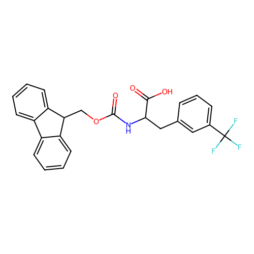 Fmoc-D-3-Trifluoromethylphenylalanine structure