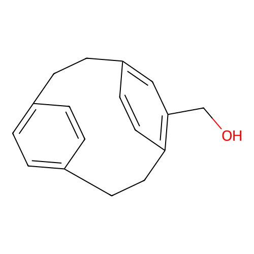 Tricyclo(8.2.2.2(4,7))hexadeca-1(13),4,6,10(14),11,15-hexaen-5-YL-methanol structure