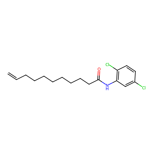 N-(2,5-dichlorophenyl)undec-10-enamide structure