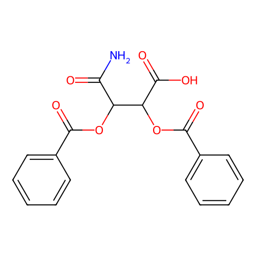 4-Amino-2,3-bis(benzoyloxy)-4-oxobutanoic acid structure