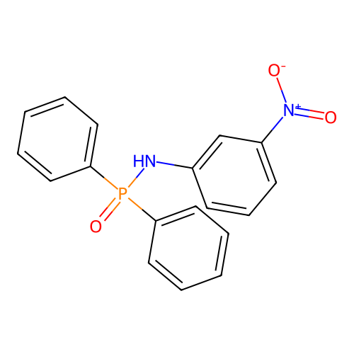 N-(3-nitrophenyl)-P,P-diphenylphosphinic amide structure