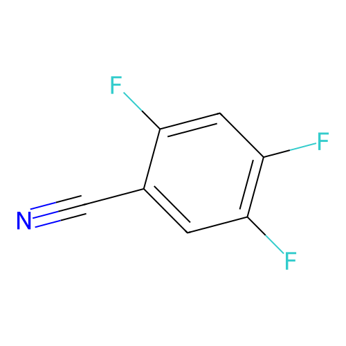 2,4,5-Trifluorobenzonitrile structure