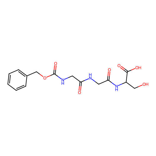 Z-GLY-GLY-SER-OH structure
