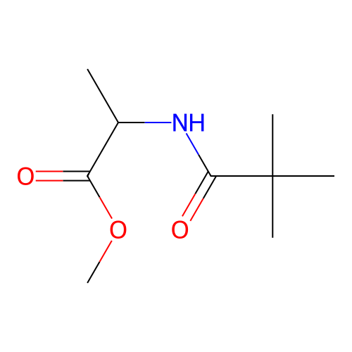 l-Alanine, N-pivaloyl-, methyl ester structure