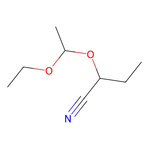2-(1-Ethoxyethoxy)butanenitrile structure