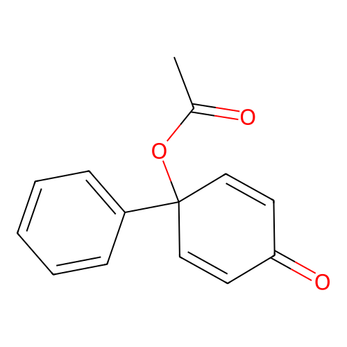 2,5-Cyclohexadien-1-one, 4-(acetyloxy)-4-phenyl- structure