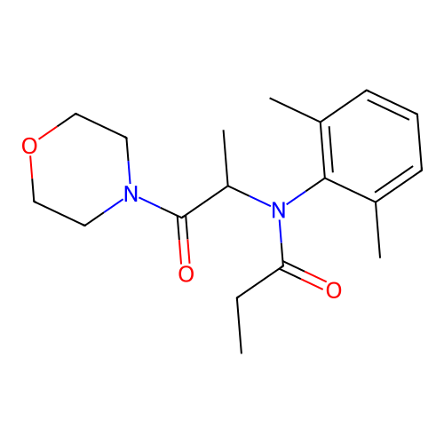 2',6'-Propionoxylidide, N-(1-(morpholinocarbonyl)ethyl)- structure