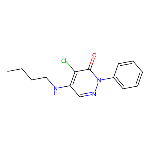 5-(Butylamino)-4-chloro-2-phenylpyridazin-3-one structure