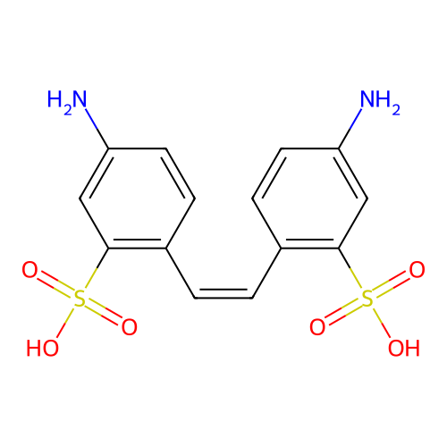 4,4'-Diamino-2,2'-stilbenedisulfonic acid, (Z)- structure