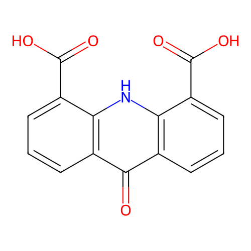 9-Oxo-9,10-dihydroacridine-4,5-dicarboxylic acid structure