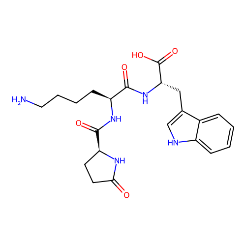 Pyroglutamyllysyltryptophan structure