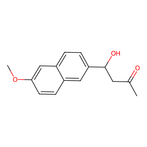 4-Hydroxy-4-(6-methoxy-2-naphthalenyl)-2-butanone structure