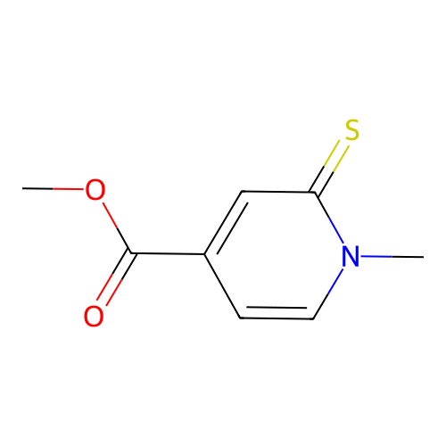 Methyl 1-methyl-2-thioxo-1,2-dihydro-4-pyridinecarboxylate structure