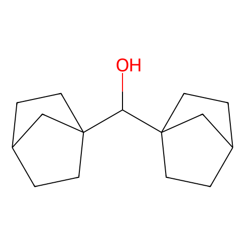 Bis-bicyclo(2.2.1)hept-1-YL-methanol structure