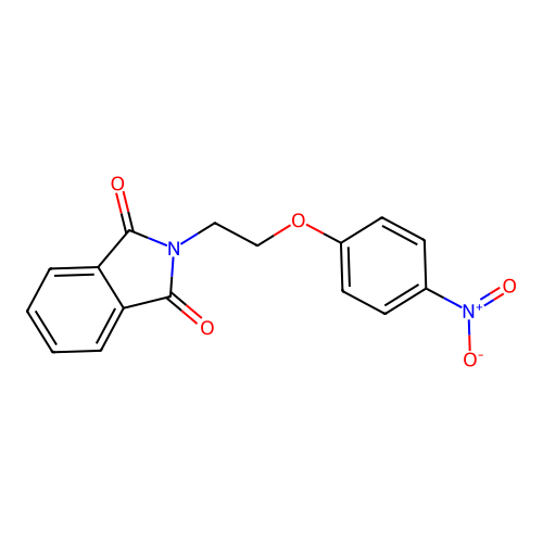 2-[2-(4-Nitrophenoxy)ethyl]isoindole-1,3-dione structure