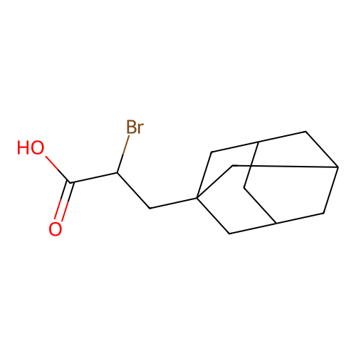 3-(1-Adamantyl)-2-bromopropanoic acid structure