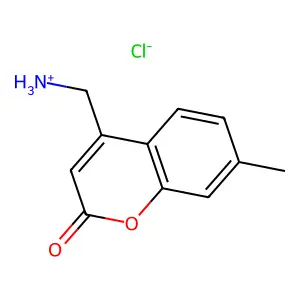 2H-1-Benzopyran-2-one, 4-(aminomethyl)-7-methyl-, hydrochloride structure