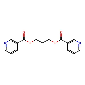 烟酸三亚甲酯 structure