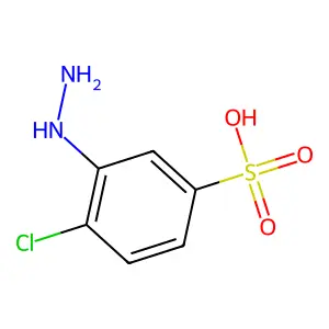 4-Chloro-3-hydrazinobenzenesulphonic acid structure