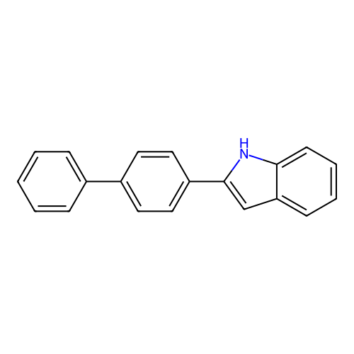 2-Biphenyl-4-yl-1H-indole structure