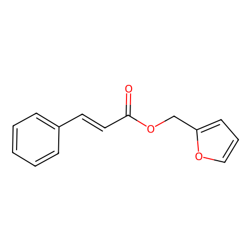 Furan-2-ylmethyl 3-phenylprop-2-enoate structure