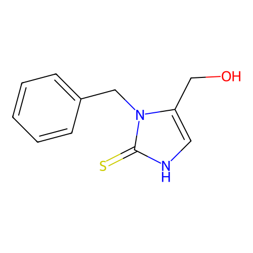 5-Hydroxymethyl-2-mercapto-1-benzylimidazole structure