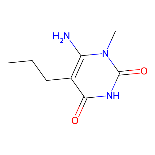 6-amino-1-methyl-5-propylpyrimidine-2,4(1H,3H)-dione structure