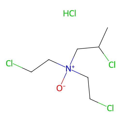 1-Propylamine, 2-chloro-N,N-bis(2-chloroethyl)-, N-oxide, hydrochloride structure