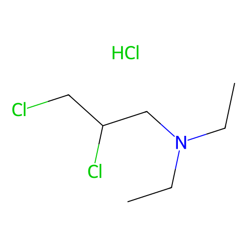 1-Propylamine, 2,3-dichloro-N,N-diethyl-, hydrochloride structure