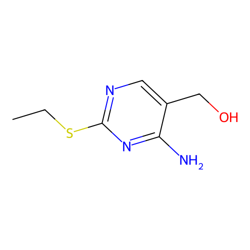 4-Amino-2-(ethylthio)-5-(hydroxymethyl)pyrimidine structure