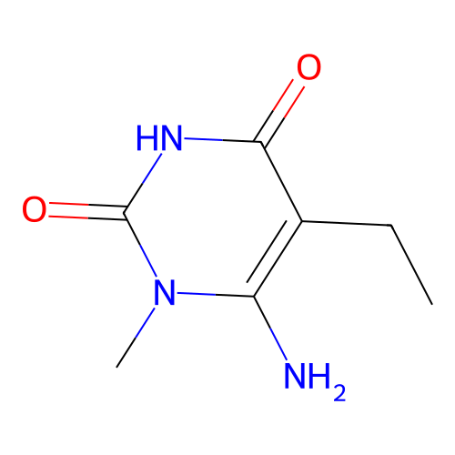 6-amino-5-ethyl-1-methylpyrimidine-2,4(1H,3H)-dione structure